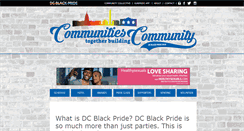 Desktop Screenshot of dcblackpride.org